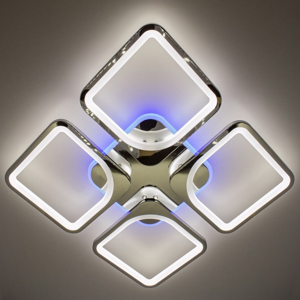 Люстра світлодіодна Luminaria 4Q550/90 100 Вт хром/білий LOOK RGB 100W CHROME 