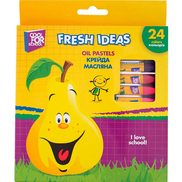 Крейда масляна 24 кольори CF60709 Cool For School