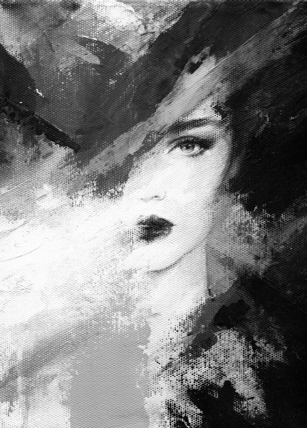 Репродукция Портрет женщины абстракция 50x70 см Арт Фемелі 