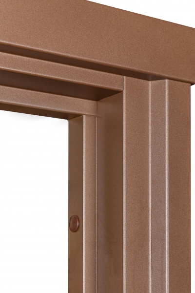 Дверь входная Булат Elegant 703 Metalic Wood - коричневая коричневый 2050x850 мм левая