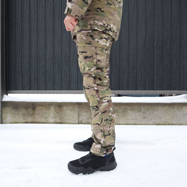 Брюки UkrCossacks тактические зимние мультикам с сумкой для транспортировки р.XL