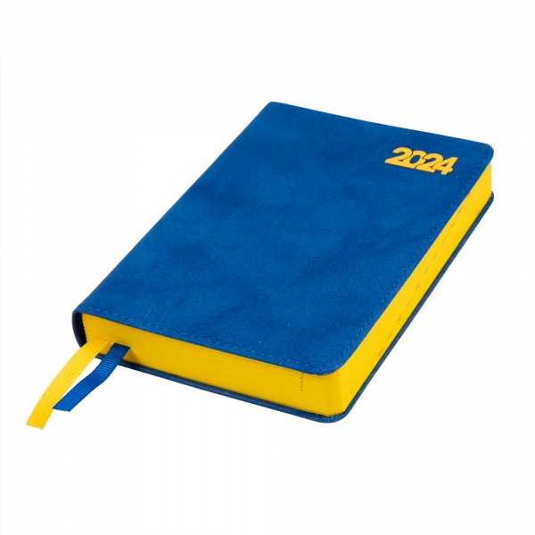 Щоденник датований Case синій 352 стор. Leo Planner Case A6 2024