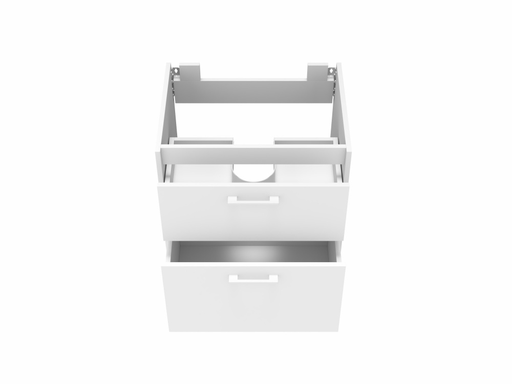 Тумба ЮВЕНТА Afina 60 см біла під стільницю або умивальник Piedra 60