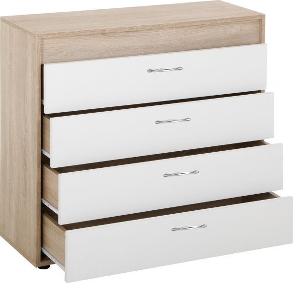 Комод Texas I NEW белый дуб сонома/белый 