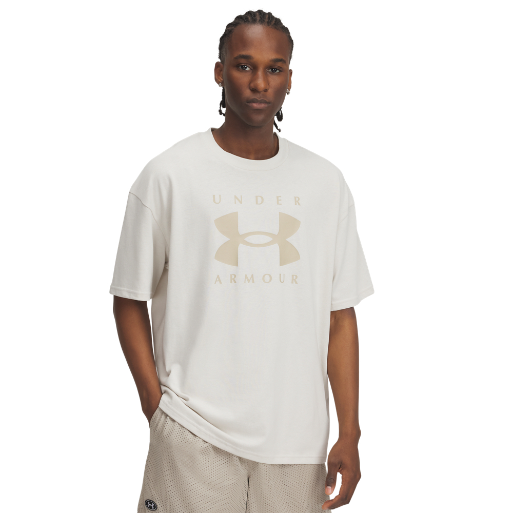 Футболка Under Armour M HW OS Branded SS 1389146-110 р.XL бежевый