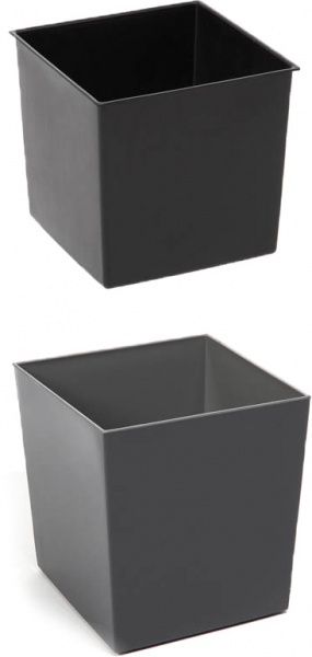 Горшок для цветов Lamela Юка 190 квадратный 6,1л белый 