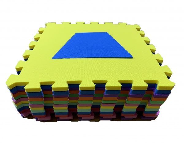 Килимок-пазл Termoizol Весела геометрія 13,5х13,5 см 12 шт./уп.