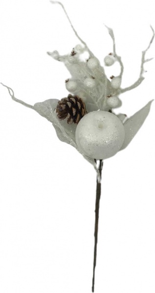 Гілочка декоративна New Star з ягідками та яблочками 45 см A3-50149