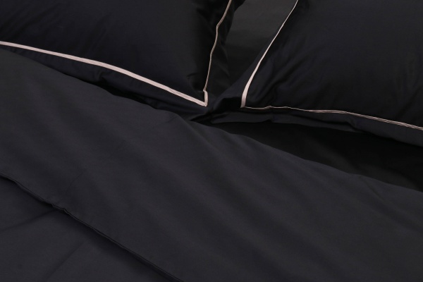 Комплект постельного белья Solid 2 черный La Nuit 