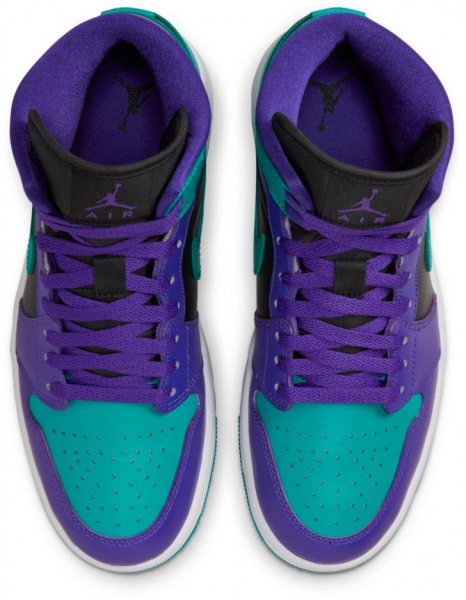 Кроссовки Nike AIR JORDAN 1 MID BQ6472-502 р.36,5 бирюзово-синий