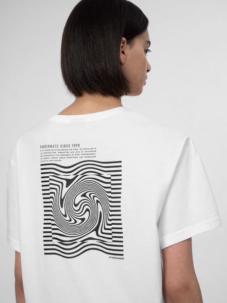 Футболка 4F 4FSS23TTSHF344-10S р.XS білий