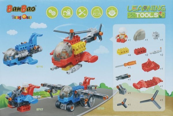 Конструктор BanBao Великі блоки Гелікоптер