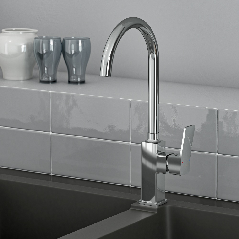 Смеситель для кухни VOLLE TOLEDO 1551.110101, cromo