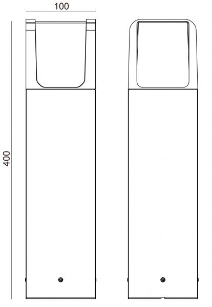 Фонарный столб Yukon EKNX-14212-H400-PI E27 60 Вт IP44 черный 