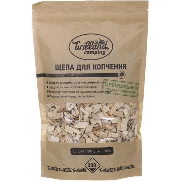 Щепа для копчення Grilland вільха-бук 300 гр