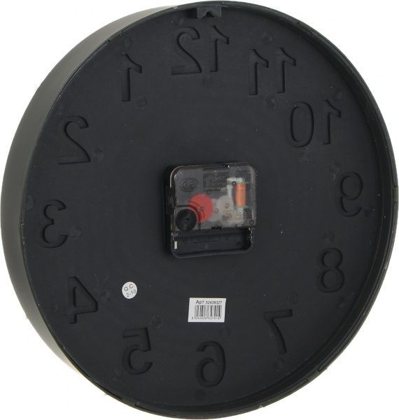 Часы настенные Элемент 25,4 см черный контур