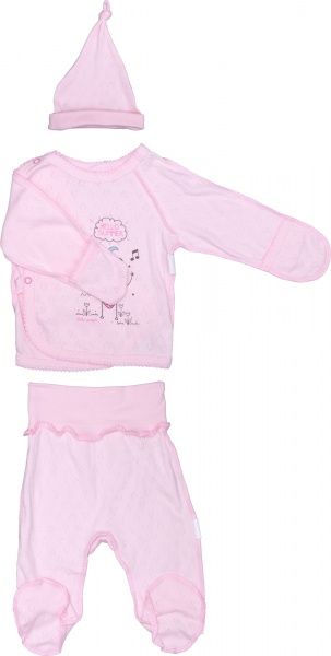 Комплект Маленькие люди 1073-123 розовый р.56-62 