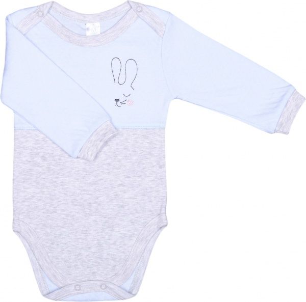 Боді дитяче для хлопчика Baby Veres Honey bunny суцільний р.78 блакитний 