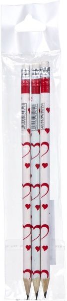 Набор карандашей чернографитных НВ Cердце 3 шт. 82931-3 Centrum