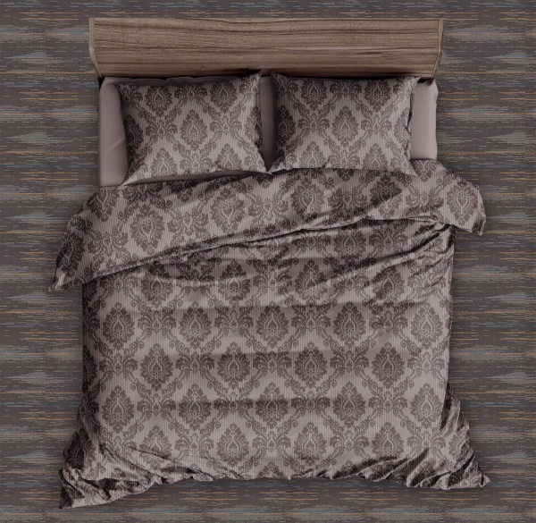 Набор наволочек Cipher 2 шт. 70x70 см коричневый с принтом La Nuit 