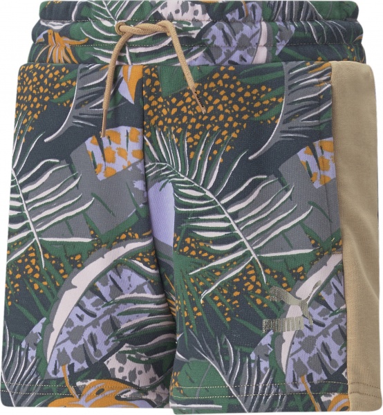 Шорты Puma T7 VACAY QUEEN AOP SHORTS TR G 53866789 р. 152 разноцветный