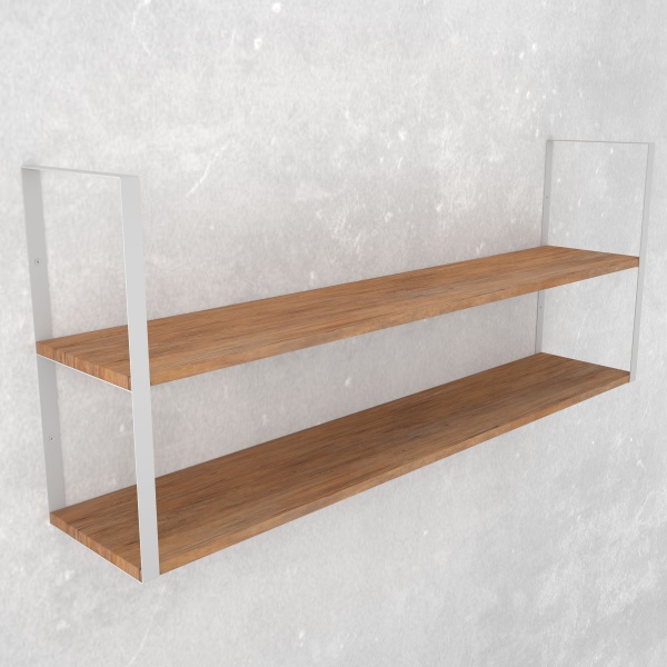 Кронштейн для полок Valore Прямоугольник двойной Loft SW-DR-28 белый