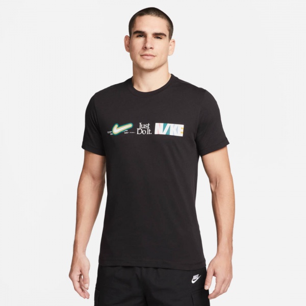 Футболка Nike M NSW TEE NEW DNA LBR FB9774-010 р.XL чорний
