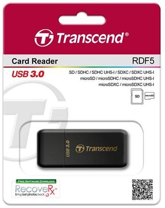 Кардрідер Transcend USB 3.0 black (TS-RDF5K)
