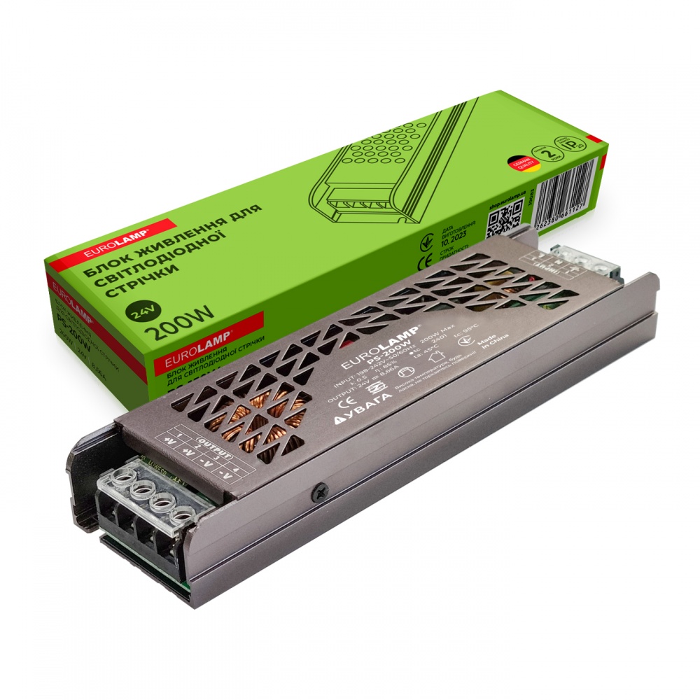 Блок питания Eurolamp 24 В IP20 PS-200W
