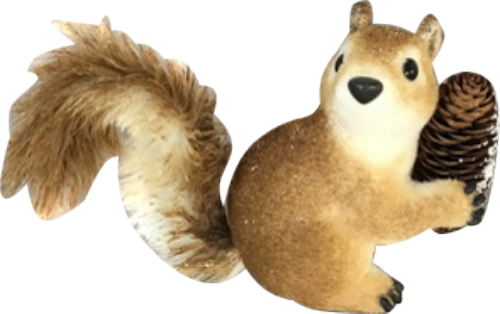 Декорация новогодняя Белка с шишкой 29х16 см EPI-B41143R-4 