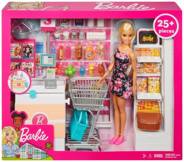 Набор с куклой Barbie В супермаркете FRP01