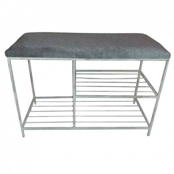 Пуф-лавка Метал Арт Нардін 28242/б 700х450х320 мм світло-сірий 