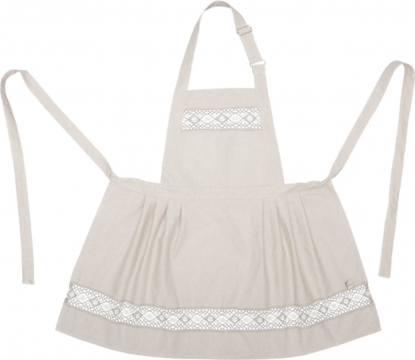 Фартук кухонный ШАЛЕ Натюрель с кружевом La Nuit