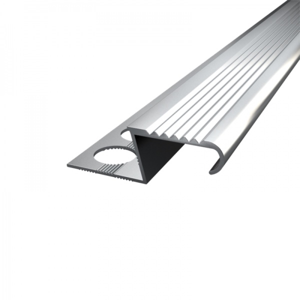 Уголок для плитки АЛЮПРО S-образный алюминий ПАС-2379 ПЛ209 AS 2,71 40 мм 2,71 м серебро 