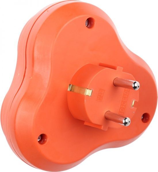 Тройник Nilson с заземлением 3 гн. оранжевый 40490101 