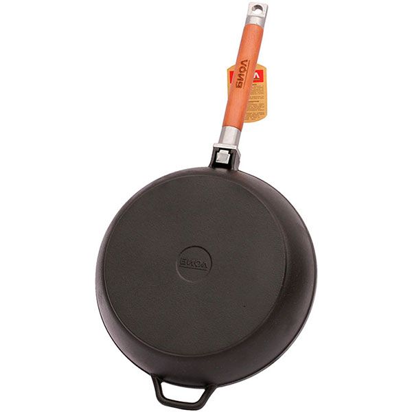 Сковорода чавунна знімна ручка 24 см Класік 0324 Biol