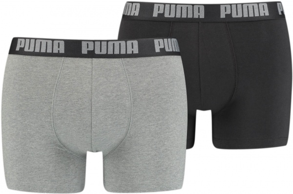 Труси Puma Basic Boxer 2P 90682305 M сірий/темно-сірий 2 шт.