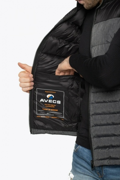 Жилет Avecs AV-50236/2 р.52 серый