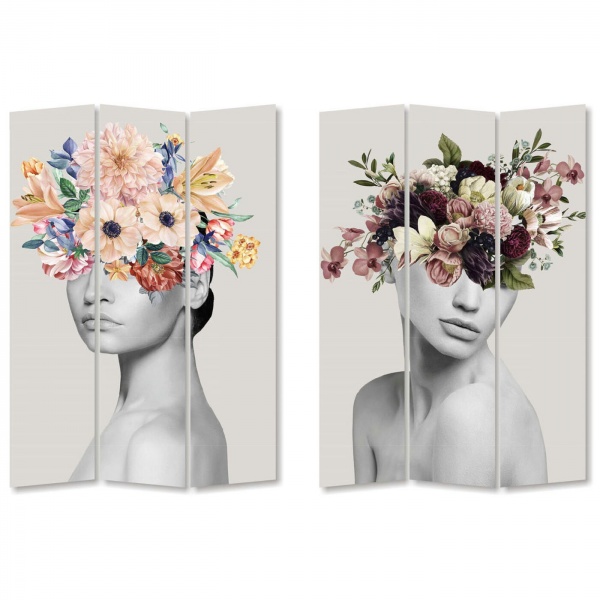 Ширма интерьерная KARE Design Spring vs Autumn Hair 120х180 см 