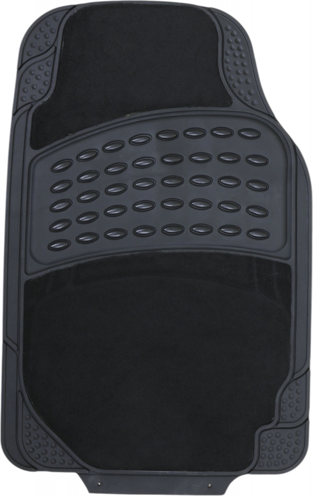 Коврики автомобильные Auto Assistance AA17137 4 шт. с текстильными вставками универсальные