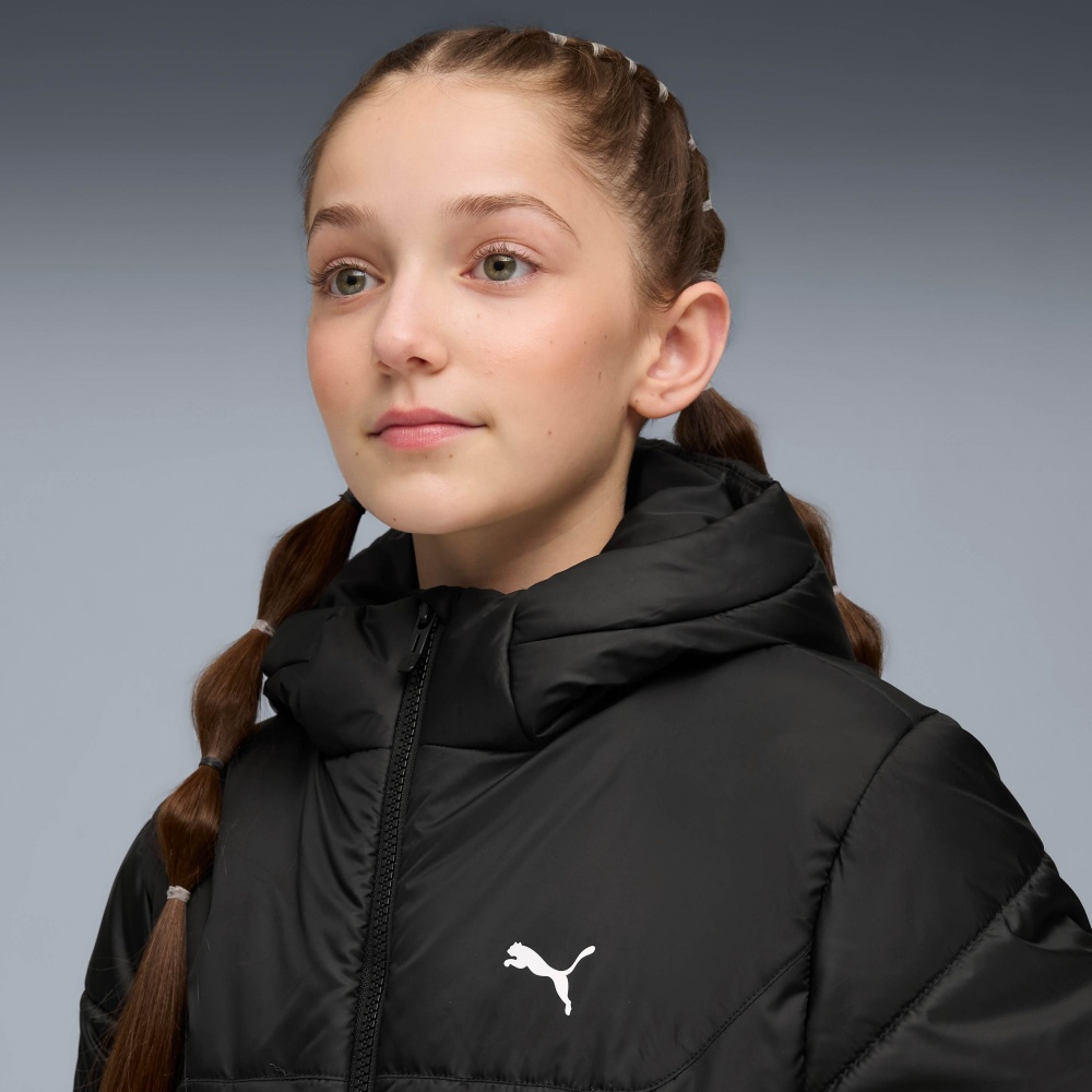 Куртка детская демисезонная Puma ESS HOODED PADDED JACKET 68522601 черная