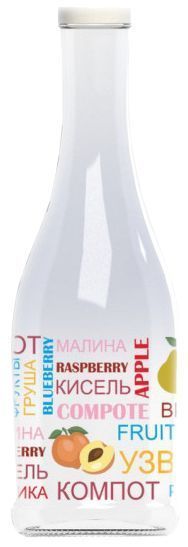 Бутылка с крышкой Грааль 1л, Компот Everglass