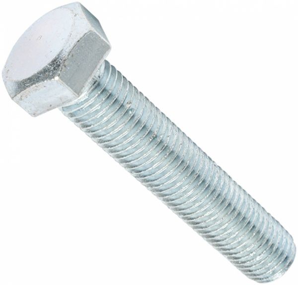 Болт метричний ,М10х20, DIN 933, шестигранна голiвка, повна рiзьба, клас міцності 8.8 (код1124)