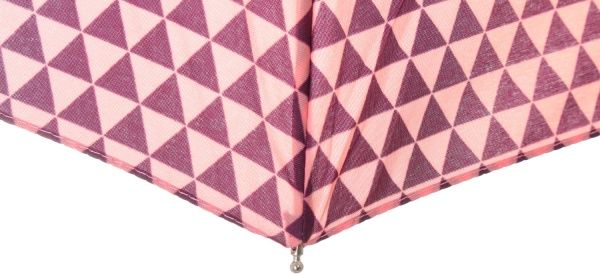 Парасолька Геометрія, складна півавтомат помаранчевий 