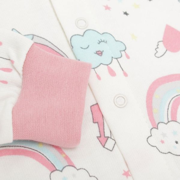 Боди Фламинго ясельный р.68 молочный 427-307 