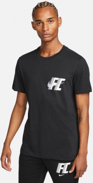 Футболка Nike DF FC TEE WHITESPACE FD0039-010 р.XL чорний