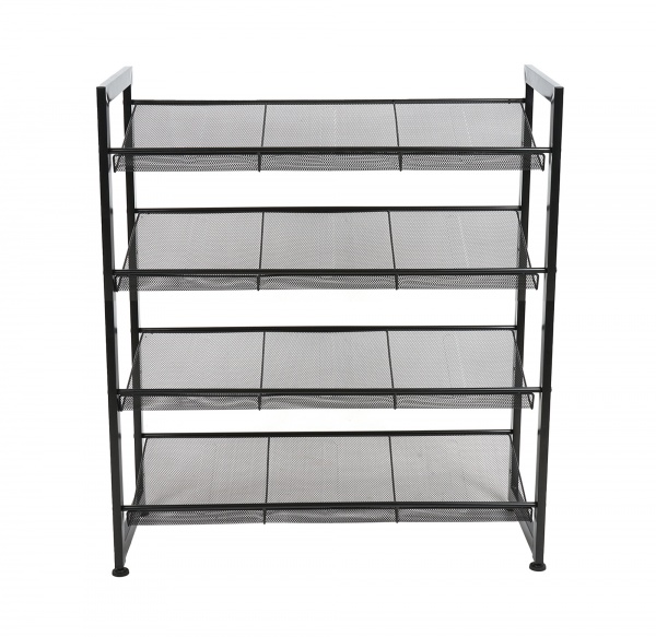Подставка для обуви 4 уровня 740x305x835 мм черный 