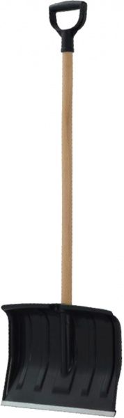 Лопата для снігу Time Eco ковш пластик, ручка дерево