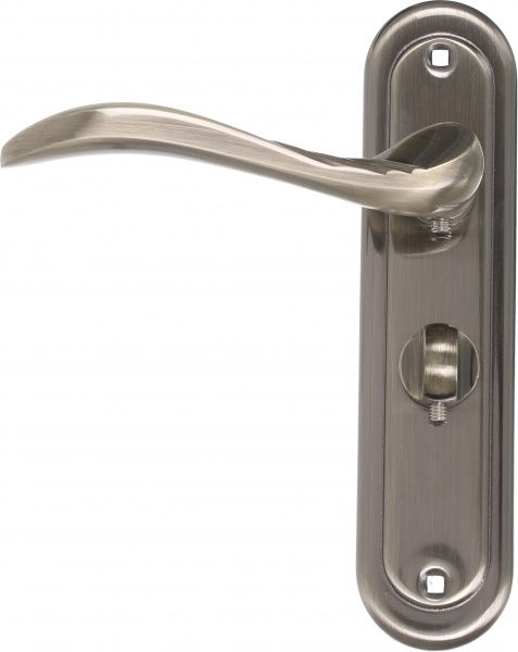 Замок врезной с ручками Heily AB WC 47,5 мм старая бронза