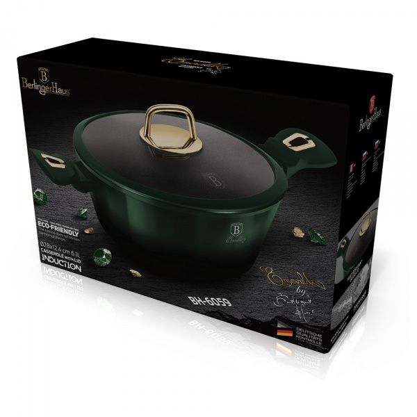 Кастрюля с крышкой Emerald Collection 6,1 л BH 6059 Berlinger
